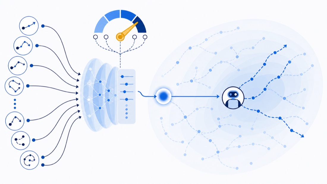 LBC: learnable hybrid behavior mapping plus a bandit meta-controller over an enlarged behavior space