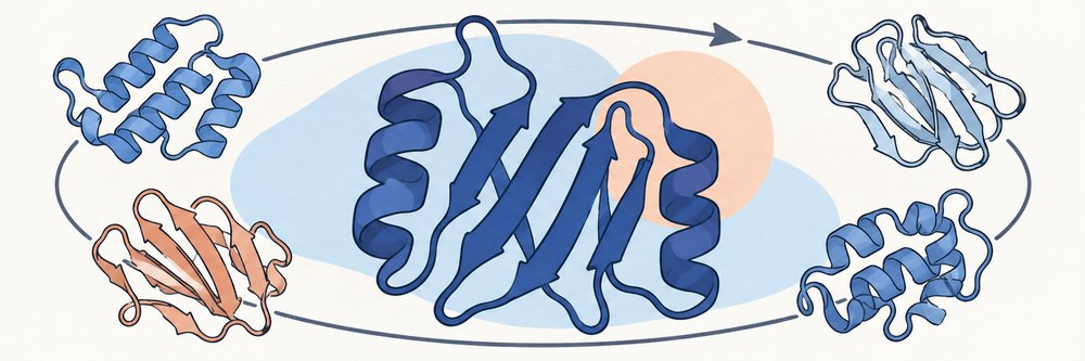 ProteinZero: a protein inside an online learning loop, spreading into diverse new designs